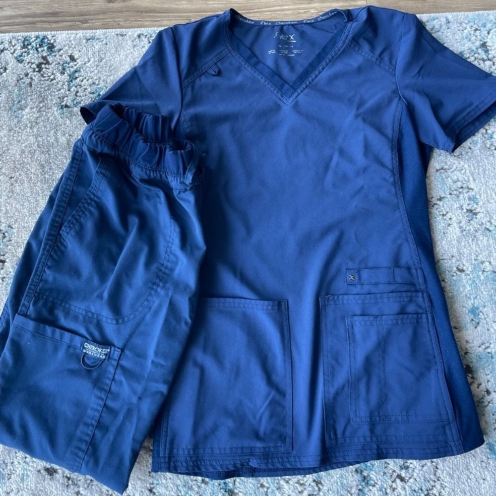 Cherokee Navy Blue Scrubs